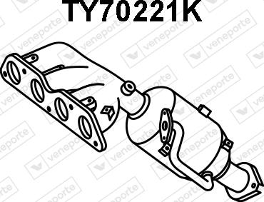 Veneporte TY70221K - Каталізатор autocars.com.ua