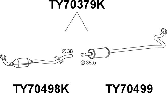 Veneporte TY70379K - Катализатор avtokuzovplus.com.ua