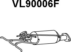 Veneporte VL90006F - Сажевый / частичный фильтр, система выхлопа ОГ avtokuzovplus.com.ua