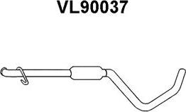 Veneporte VL90037 - Средний глушитель выхлопных газов avtokuzovplus.com.ua