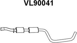 Veneporte VL90041 - Средний глушитель выхлопных газов avtokuzovplus.com.ua