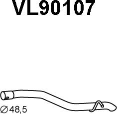 Veneporte VL90107 - Труба вихлопного газу autocars.com.ua