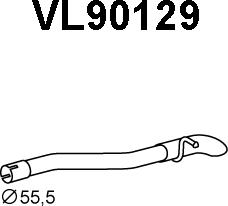 Veneporte VL90129 - Труба вихлопного газу autocars.com.ua