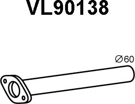 Veneporte VL90138 - Труба выхлопного газа autodnr.net