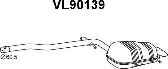 Veneporte VL90139 - Глушитель выхлопных газов, конечный autodnr.net