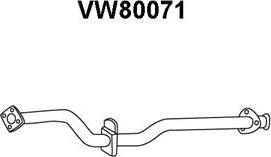 Veneporte VW80071 - Труба выхлопного газа avtokuzovplus.com.ua