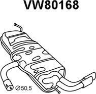 Veneporte VW80168 - Глушник вихлопних газів кінцевий autocars.com.ua