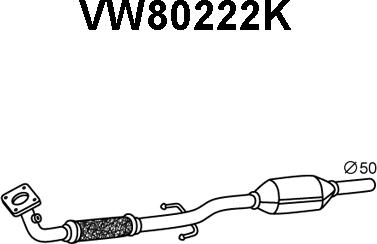 Veneporte VW80222K - Катализатор avtokuzovplus.com.ua