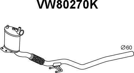 Veneporte VW80270K - Каталізатор autocars.com.ua