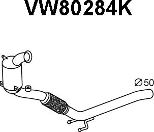 Veneporte VW80284K - Каталізатор autocars.com.ua