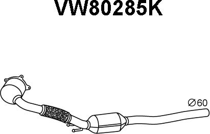 Veneporte VW80285K - Катализатор avtokuzovplus.com.ua