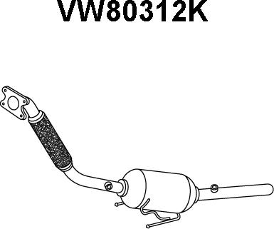 Veneporte VW80312K - Каталізатор autocars.com.ua
