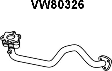 Veneporte VW80326 - Труба выхлопного газа autodnr.net