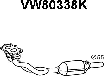 Veneporte VW80338K - Катализатор autodnr.net