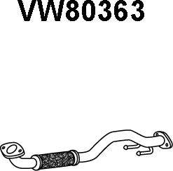 Veneporte VW80363 - Труба вихлопного газу autocars.com.ua
