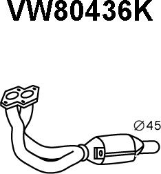 Veneporte VW80436K - Каталізатор autocars.com.ua