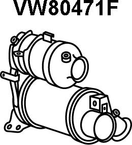 Veneporte VW80471F - сажі / частковий фільтр, система вихлопу ОГ autocars.com.ua