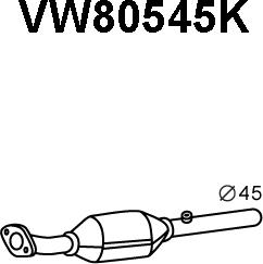 Veneporte VW80545K - Катализатор avtokuzovplus.com.ua