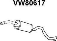 Veneporte VW80617 - Средний глушитель выхлопных газов avtokuzovplus.com.ua