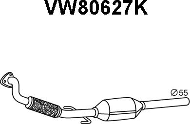 Veneporte VW80627K - Катализатор autodnr.net