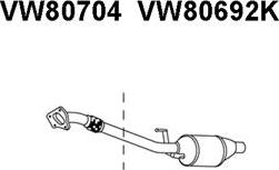 Veneporte VW80704 - Труба вихлопного газу autocars.com.ua