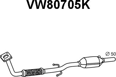 Veneporte VW80705K - Катализатор avtokuzovplus.com.ua