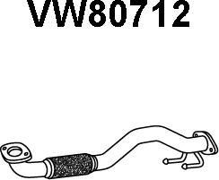 Veneporte VW80712 - Труба вихлопного газу autocars.com.ua