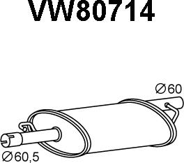 Veneporte VW80714 - Предглушитель выхлопных газов autodnr.net