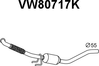 Veneporte VW80717K - Каталізатор autocars.com.ua