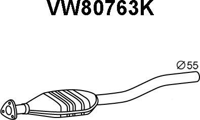 Veneporte VW80763K - Катализатор avtokuzovplus.com.ua
