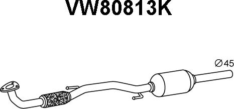 Veneporte VW80813K - Катализатор avtokuzovplus.com.ua
