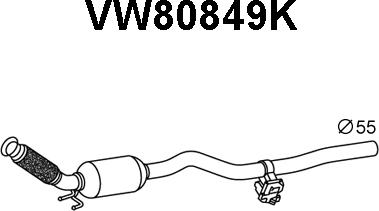 Veneporte VW80849K - Каталізатор autocars.com.ua