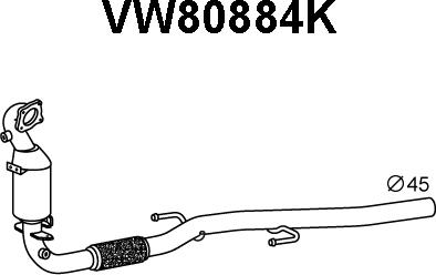 Veneporte VW80884K - Катализатор autodnr.net