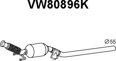 Veneporte VW80896K - Каталізатор autocars.com.ua