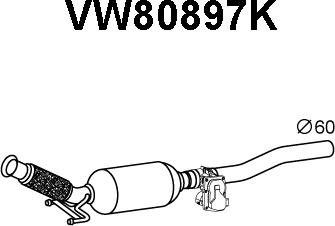 Veneporte VW80897K - Каталізатор autocars.com.ua