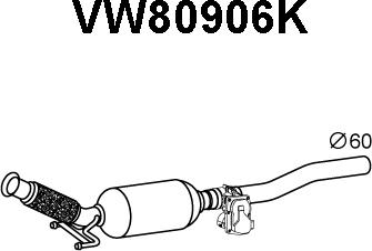 Veneporte VW80906K - Каталізатор autocars.com.ua