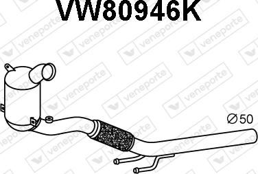 Veneporte VW80946K - Катализатор avtokuzovplus.com.ua