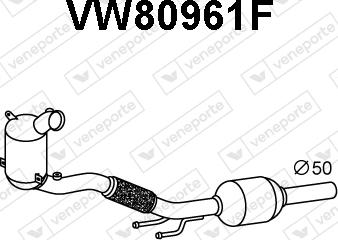 Veneporte VW80961F - сажі / частковий фільтр, система вихлопу ОГ autocars.com.ua