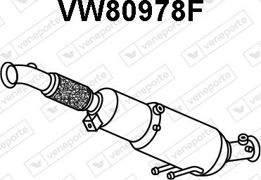 Veneporte VW80978F - Сажевый / частичный фильтр, система выхлопа ОГ avtokuzovplus.com.ua