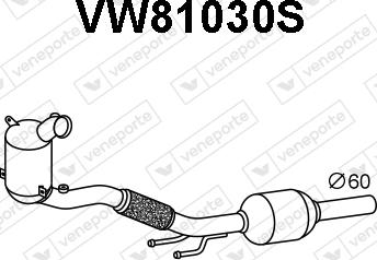 Veneporte VW81030S - сажі / частковий фільтр, система вихлопу ОГ autocars.com.ua