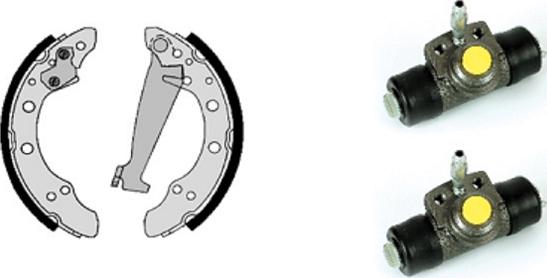 Villar 608.7867 - Комплект гальм, барабанний механізм autocars.com.ua