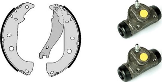 Villar 608.7973.1 - Комплект гальм, барабанний механізм autocars.com.ua