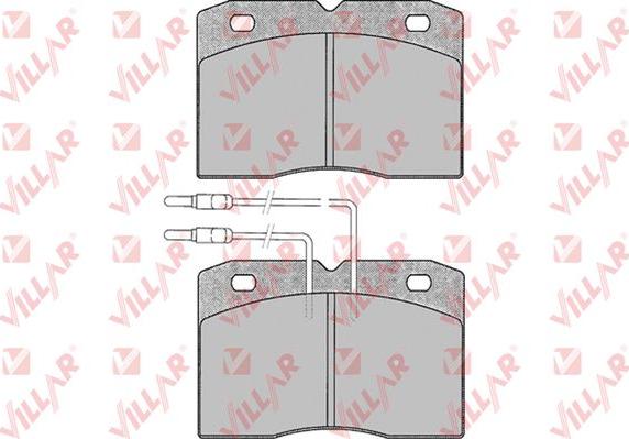 Villar 626.0015 - Тормозные колодки, дисковые, комплект autodnr.net