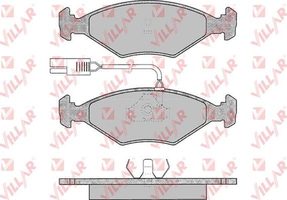 Villar 626.0017 - Тормозные колодки, дисковые, комплект autodnr.net