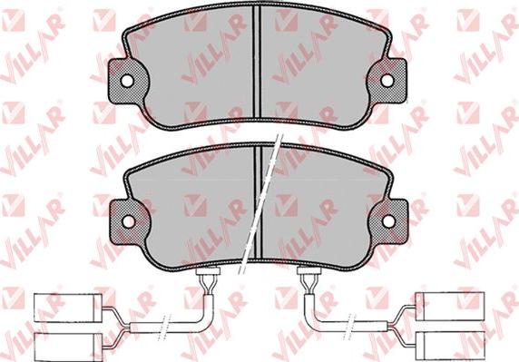 Villar 626.0019 - Тормозные колодки, дисковые, комплект autodnr.net