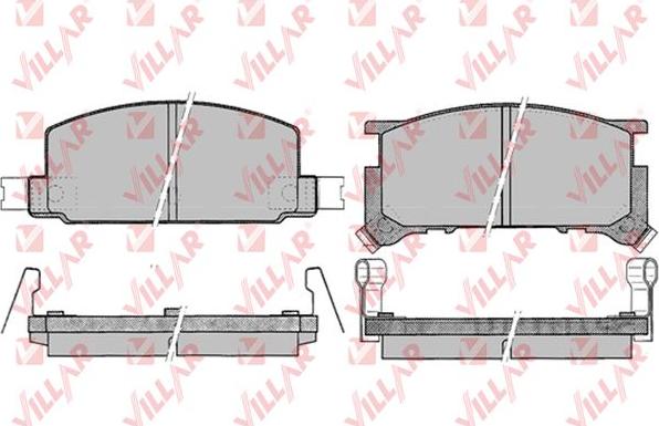 Villar 626.0050 - Тормозные колодки, дисковые, комплект autodnr.net