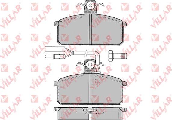 Villar 626.0097 - Гальмівні колодки, дискові гальма autocars.com.ua