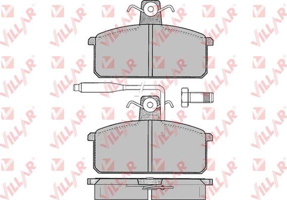 Villar 626.0099 - Гальмівні колодки, дискові гальма autocars.com.ua