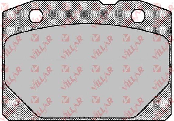Villar 626.0127 - Гальмівні колодки, дискові гальма autocars.com.ua