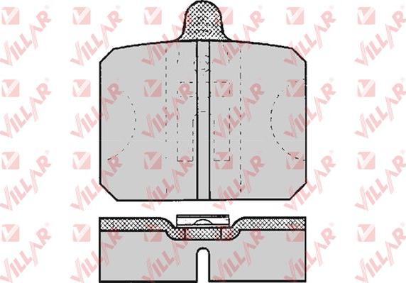 Villar 626.0170 - Тормозные колодки, дисковые, комплект autodnr.net
